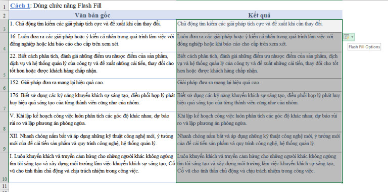 2 cách xóa ký tự số ở đầu đoạn văn bản trong Excel cực nhanh