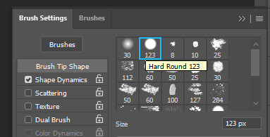 Brush Photoshop: Hard Round