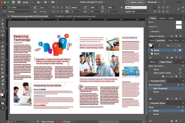 Tham khảo các sản phẩm được làm từ InDesign