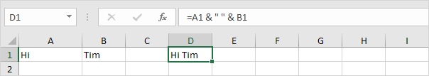 Nối ký tự trong Excel