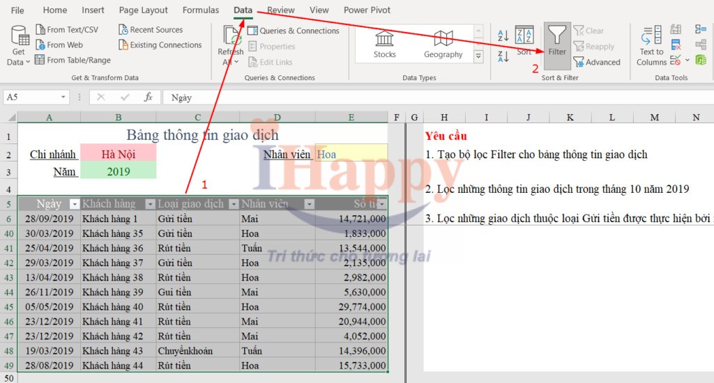 Huong Dan Cach Loc Du Lieu Loc Con Ban Voi Filter Trong Excel 4447