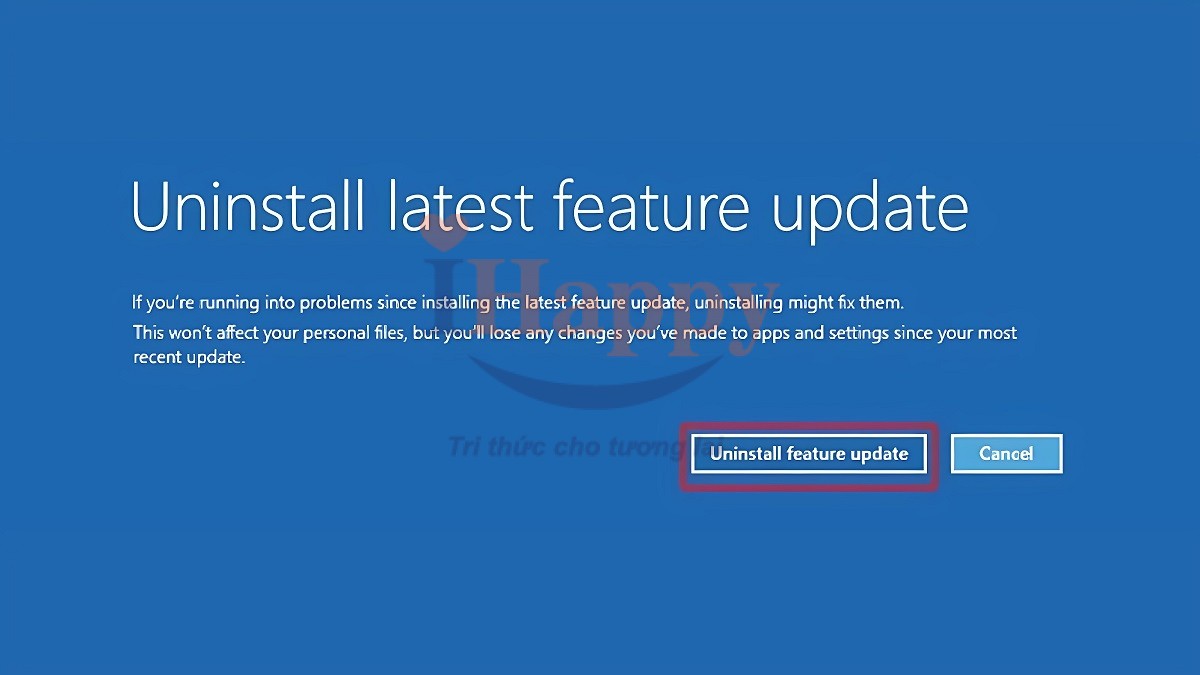 Cách hạ Win 11 xuống Win 10 bằng Windows RE bước 7