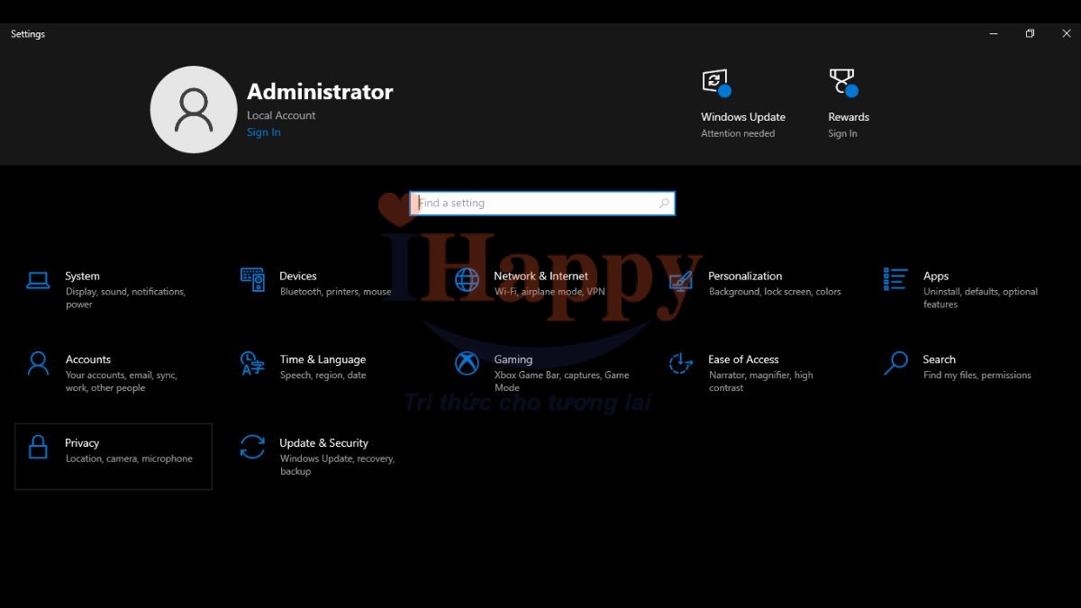 Hướng dẫn cách hạ Win 11 xuống Win 10 chưa quá 10 ngày bước 1