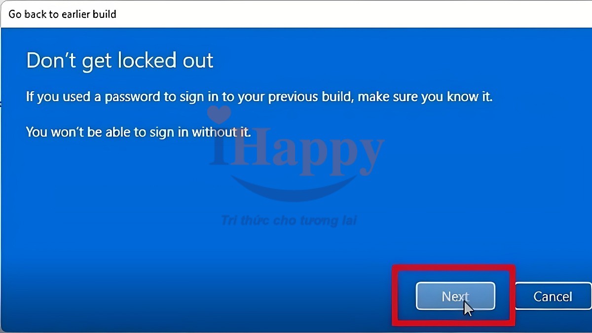Cách hạ Win 11 xuống Win 10 quá 10 ngày không mất dữ liệu bước 5