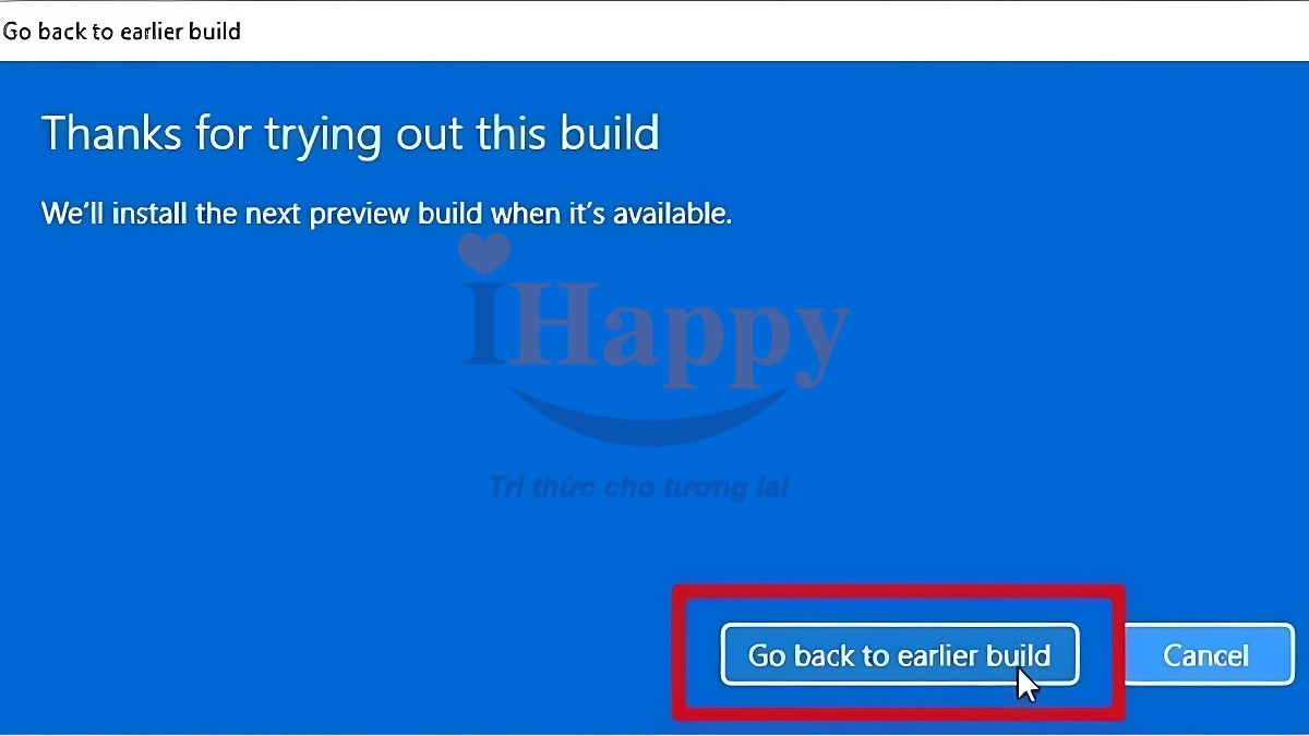 Cách hạ Win 11 xuống Win 10 quá 10 ngày không mất dữ liệu bước 6