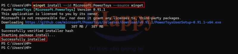 Cài đặt Powertoys