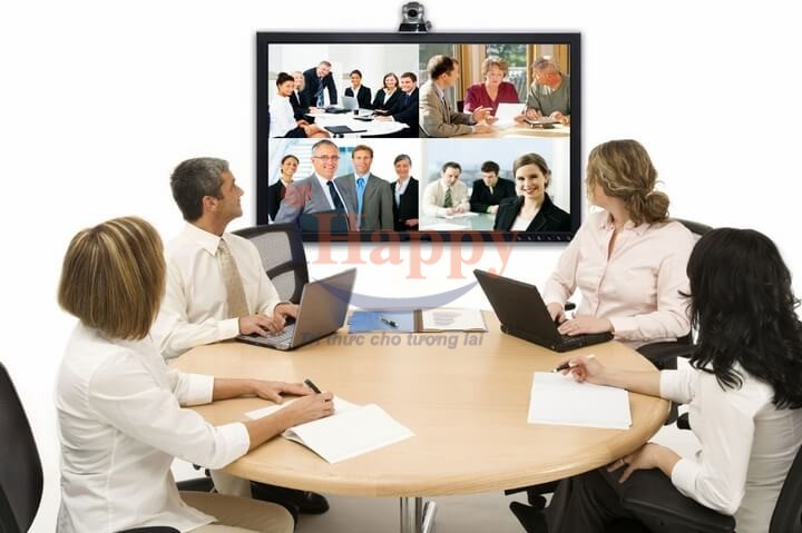 họp trực tuyến qua các thiết bị hội nghị truyền hình