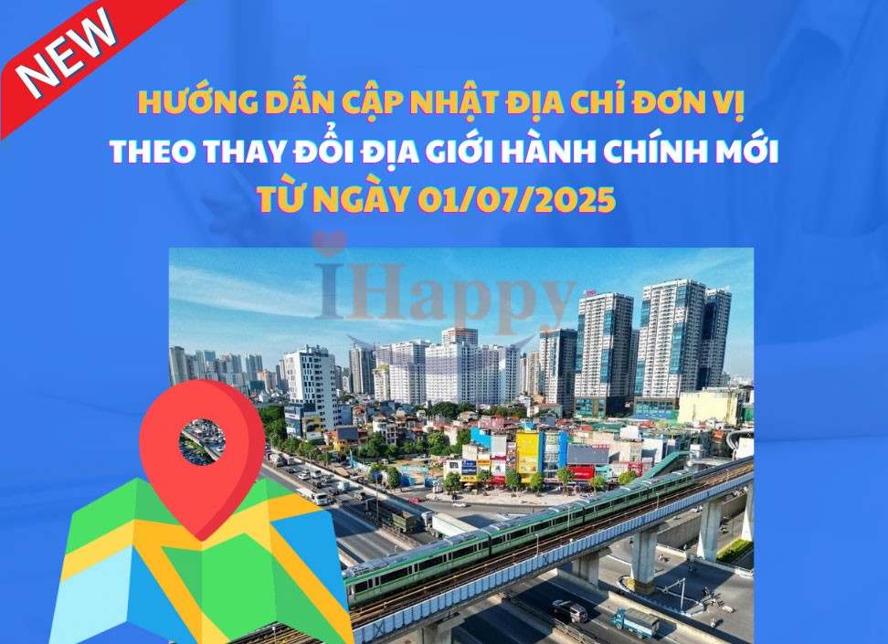 cập nhật địa chỉ đơn vị